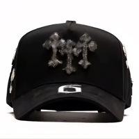 Casquette de baseball vintage 100% originale Fashion Gorras 31, ensemble complet Mago Black G5 en daim velours à motif feuille, pour l'extérieur X Benavides