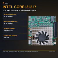 Module OPS Intel Core i3 i5 i7 12e 13e génération DDR4 4K 60Hz Mini DP 80 broches Emplacement OPS PC pour affichage numérique 165x114mm
