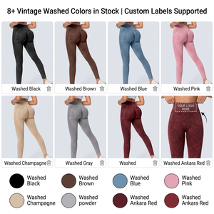 Leggings Senza Cuciture Effetto Push-Up per Donna, Disponibili in Stock, Piccolo MOQ, Etichetta Personalizzata, Spedizione Rapida, Ordine all'Ingrosso - Product Image 6
