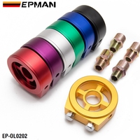 Adaptateur de plaque sandwich pour refroidisseur de filtre à huile universel EPMAN M22*1.5 M20*1.5 M18*1.5 3/4-16 Adaptateur d'huile EP-OL0202