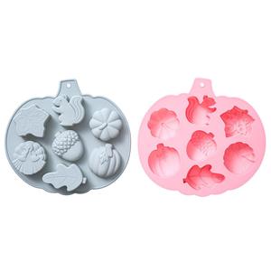 M40141 Moule en silicone pour gâteaux et glaçons, motif <span class=keywords><strong>Automne</strong></span> : Écureuil, Citrouille, Dinde, Feuilles et autres - Product Image 5
