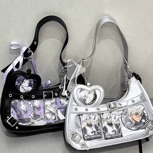 Cute Y2k Womens Shoulder <b>Bag</b> Fashion Elegant <b>Sweet</b> Lolita Jk Ita <b>Bag</b> Transparent Literary Kawaii Exquisite Female Handbag Purse - Product Image 1