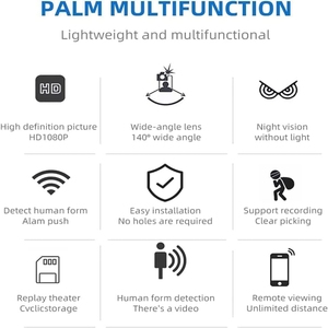 كاميرا مراقبة منزلية ذكية صغيرة بدقة 2 مليون بكسل وتقنية واي فاي للتحكم عن بعد، بدقة 1080 بكسل، المواصفات: X5+128G - Product Image 4