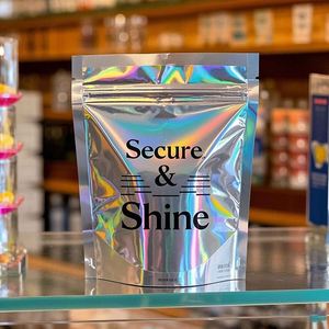 Custom Holographic <b>Ziplock</b> Stand-Up Pouch Child-Resistant Seal Moisture-Proof for Candy Chewing Gum Sushi Pet Food Storage - Product Image 3