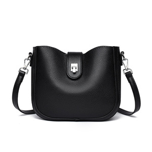 Echt Lederen Lady Crossbody Tas Dames Enkele Schoudertas Lichte Luxe Textuur High-End Effen Handzadeltas - Product Image 6