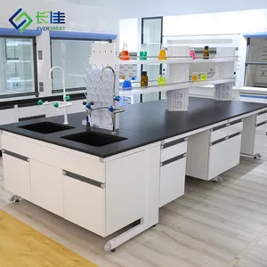 Conjunto de móveis de laboratório, bancada dental de laboratório para estudantes, ilha/bancada de parede/móveis de laboratório escolar