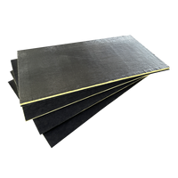 Panneau de laine de verre pour conduits CVC en Amérique du Sud, avec revêtement en tissu noir en fibre de verre, isolant thermique et acoustique pour la climatisation