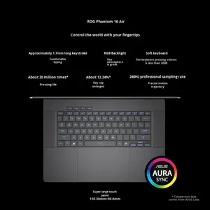 Zephyrus G16 Air Core U9 แล็ปท็อปเล่นเกมขนาด 16 นิ้ว ซีรีส์ 50 หน้าจอ 240Hz อัตราส่วน 16:10 พร้อมการ์ดจอแยก น้ำหนักเบา สำหรับเล่นเกม - Product Image 3