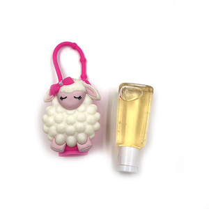 Nouveauté 2022 : Étui en plastique personnalisé pour flacon de désinfectant pour les mains, mignon, format <span class=keywords><strong>poche</strong></span>, 30 ml, avec support en silicone et flacon <span class=keywords><strong>vide</strong></span> - Product Image 6