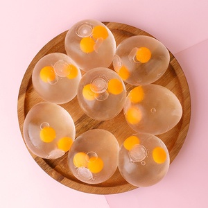 Juguete Antiestrés de <span class=keywords><strong>Huevo</strong></span> Doble Transparente de TPR, el Más Popular, con Rebotamiento Lento, Pegajoso, para Niños - Product Image 4