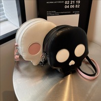 Sac bandoulière mignon en forme de crâne pour femme, sac à bandoulière amusant en forme de squelette gothique, mini sac à main style Harajuku