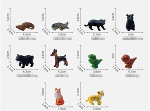 Figurines 3D Réalistes en Résine : Ensemble de Jouets Dinosaures, <span class=keywords><strong>Crocodile</strong></span>, Ours, Renard – Jouets pour Enfants, Apprentissage de la Reconnaissance des Animaux du <span class=keywords><strong>Zoo</strong></span>, Pâte à Modeler, Slime, Cadeau - Product Image 2