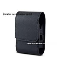 Sac de rangement pour télémètre de golf en cuir PU avec mousqueton et clip marqueur de balle, étui de protection minimaliste pour télémètre laser, modèle KM-PU1