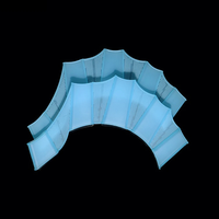 Guantes de natación con aletas de silicona para dedos, para hombres, mujeres y niños, equipo profesional de entrenamiento de natación, mejora la técnica