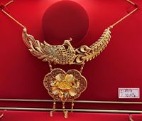 SGARIT Bijoux Fins Chaîne en Or Massif 24K Joaillerie Mariage Luxe Design Or Jaune 999 24K Pur Collier en Or Bijou