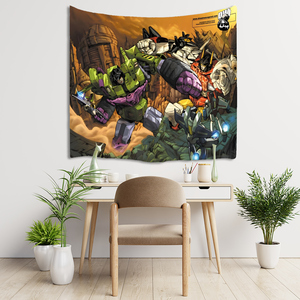 Derniers modèles d'impression d'anime Transformers Optimus Prime Devastator, affiche de décoration pour salon et chambre à coucher, tapisserie - Product Image 6