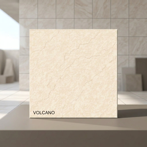 Carrelage Céramique Designer 600x600mm Oxford Crème Nano Poli Sel Soluble Double Charge Vitrifié - Product Image 1