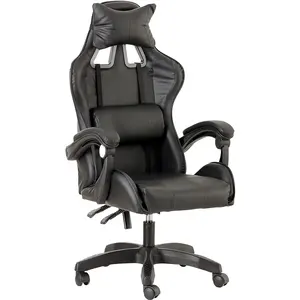 Cheap Selling Best Office All Black Gamer Chair Great Comfort Rotating Silla Gaming Stuhl Padded Gaming Chair with Comfortable