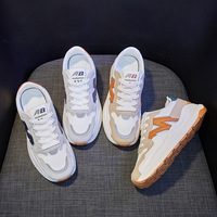 Nouvelles baskets décontractées tendance en maille respirante pour femme, style coréen, à lacets et semelle épaisse, collection Printemps 2025 - Modèle 2233