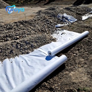 Tissu géotextile non tissé <span class=keywords><strong>en</strong></span> PP blanc, filtration, drainage, anti-corrosion, stabilisation du sol pour routes, aéroports, soutien des pentes - Product Image 3