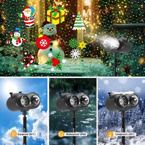 Projector <b>Lights</b> LED Outdoor Waterproof 2-in-1 Ocean Effect Holiday <b>Lights</b> 16 Patterns 10 Colors Christmas Decoration - Product Image 3
