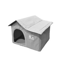 Feuille d'aluminium thermostatique pour chien, toutes saisons, universel, nid pour chat, motif solide, cabane en tissu Oxford, maison pour chats d'extérieur