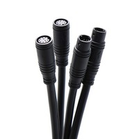 Connecteur de câble d'alimentation haute fréquence M10 étanche pour trottinette, 2 à 10 conducteurs, prise femelle en cuivre, connexion mâle pour trottinette