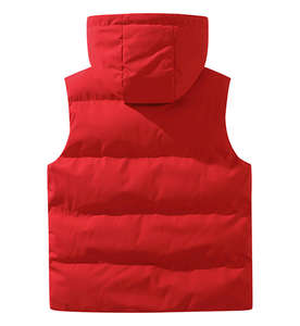 سترة منفوخة بغطاء رأس للجنسين، مسامية، مقاومة للرياح والماء، دافئة، بلون سادة، بسحاب، للتنقلات الشتوية والمشي في الهواء الطلق والاستخدام اليومي - Product Image 2