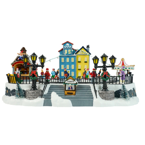 Proveedor Mayorista de Decoración Navideña de Plástico Animada <span class=keywords><strong>con</strong></span> Luces LED y Música, Pista de Patinaje, Casa, Aldea Navideña 2025 <span class=keywords><strong>con</strong></span> <span class=keywords><strong>Movimiento</strong></span> - Product Image 5