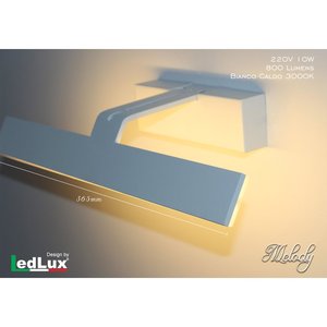 Design italiano moderno lampada da parete a LED melodia modello 10W caldo bianco ferro corpo specchio finitura per appartamento soggiorno camera da letto 220V