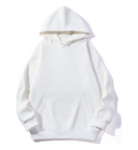 Sweats à capuche personnalisés d'automne 100% coton 320 grammes hommes sweat-shirt de haute qualité anti-rides survêtement en gros poids lourd en vrac - Product Image 4