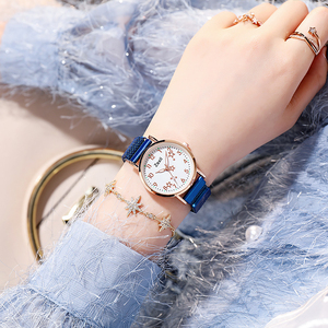 2026 New Women's Quartz <b>Watch</b> Simple Ultra-thin Stylish Floral Pattern <b>Watch</b> - Product Image 4