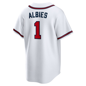 Maillots de baseball cousus pour hommes, vierges, 13 Ronald Acuna Jr., 1 Ozzie Albies, 28 Matt Olson, 27 Austin Riley, 3 Dale Murphy, S-3XL - Product Image 3