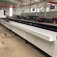 Mesin Pemotong Tabung Laser Serat Hoysook, Pemotong Daya Tinggi untuk Tabung Pipa Logam Stainless Steel