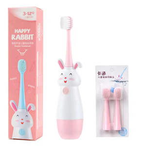 Cepillo de Dientes Eléctrico Recargable Sónico con Vibración, Suave para el Cabello, Impermeable IPX7, Divertido con Forma de Conejo, Cuidado Bucal Doméstico - Product Image 4