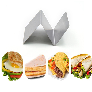<span class=keywords><strong>Support</strong></span> de Crêpes en Acier Inoxydable (Lot de 3) – Présentoir Style Camionnette pour Crêpes, Peut Contenir Jusqu'à 3 Crêpes Chacun – <span class=keywords><strong>Support</strong></span> à Tacos - Product Image 1