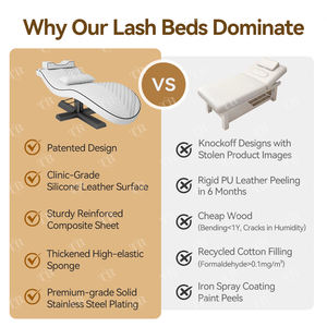 Turri, Camilla estética de lujo moderna, cama de pestañas de Metal curvo, sofá de belleza para esteticista, Camillas De Masajes, Belleza Cama De - Product Image 4