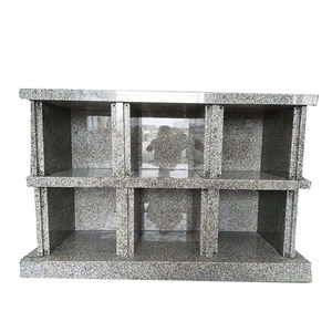 室内中国制造的山西黑色苹果红色花岗岩瓮骨灰堂壁龛供墓地使用 - Product Image 3