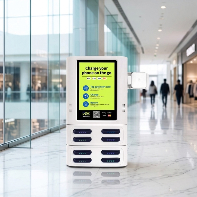 Advertising QR Code Rental Portable 60W Li-Polymer Battery 4G/3G/2G Quick Charge Mobile Phone Power Bank Power Station Kiosk