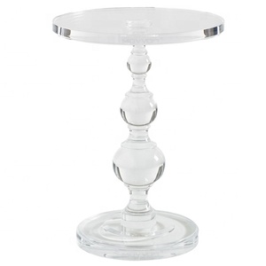 Table d'appoint en acrylique transparent, luxe léger, mobilier minimaliste pour la maison, pour tout endroit - Product Image 5