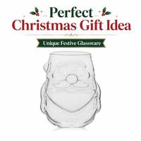 Kerstmisvormige beker van hoog borosilicaatglas, hittebestendig, voor cadeau, café, huisdecoratie