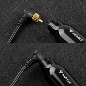 Máquina de tatuaje de peso ligero Popular, suministros de tatuaje <span class=keywords><strong>Dragonhawk</strong></span>, Clip Rca, cordón negro Wy031-5, venta al por mayor - Product Image 5