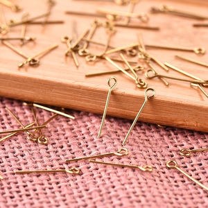 Copper Jewelry Pins Figure 9 Shape For DIY <b>Beading</b> And Pendant Making Various Sizes Copper Blank <b>Needles</b> Jewelry Findings - Product Image 3