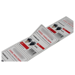 Etiquetas autoadhesivas de alta adhesión de tamaño S/<span class=keywords><strong>M</strong></span>/<span class=keywords><strong>L</strong></span>/XL, etiquetas adhesivas de código de barras para guantes, ropa, Comestibles, supermercados - Product Image 5
