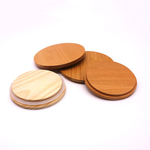 Tapas de Madera para Frascos, Reutilizables, de Bambú, Haya, Pino, Nogal, Tamaños y Colores Personalizables - Product Image 2