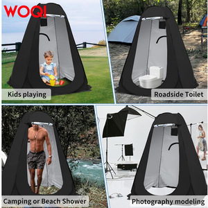 Tente de douche pop-up WOQI 150x150x190cm, abri imperméable pour la confidentialité, camping, randonnée, plage, toilettes, vestiaire - Product Image 5