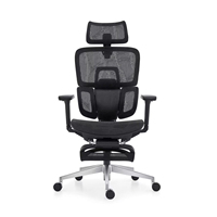 Conception de taille confortable Chaise multifonctionnelle dossier jusqu'à 137 degrés d'inclinaison Angle et mécanisme de fil réunion chaise de bureau en maille