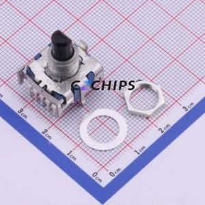 SRBV160803 Rotary Switch Through hole Component (THT) Switch 6 Flat Type PC Pin Non-Short Circuit - Product Image 1