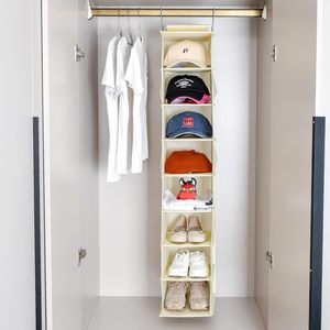 <b>Hanging</b> Shoe Organizer With Mesh Pockets 33x15x85cm For Closet Door Storage Shoes Hats Multifunctional Non Woven Fabric - Product Image 2