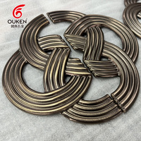OUKEN Nouvelle poignée de porte d'entrée de style chinois, poignée de porte en acier inoxydable à noeud chinois pour hôtel étoile de luxe léger